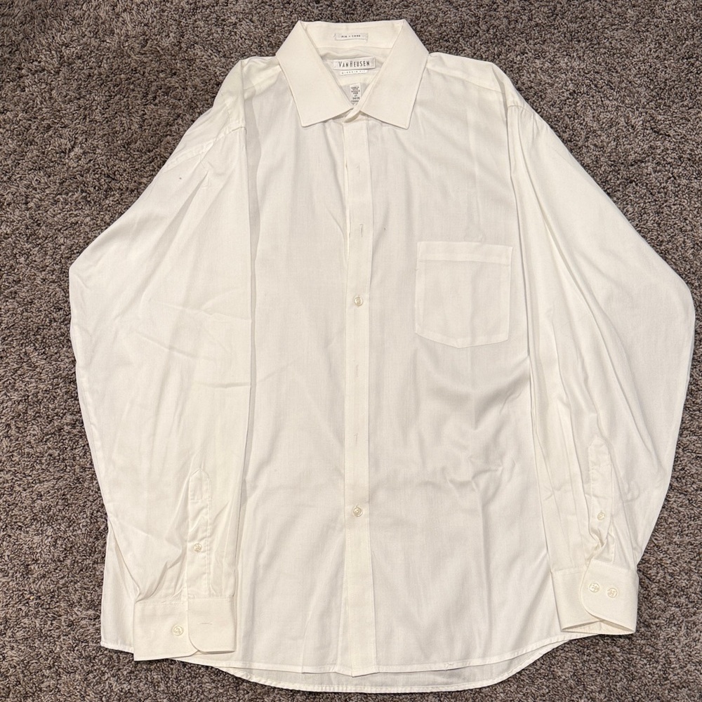Van Heusen Cream Dress Shirt